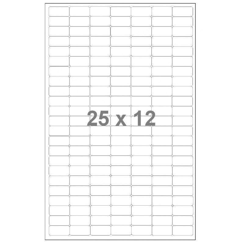 Etiquettes carrées vierges en planche A4 à imprimer