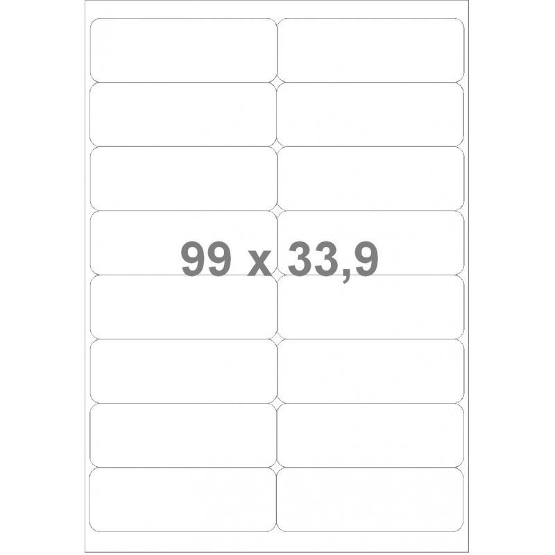 Étiquette imprimante multiusage par 200 planches