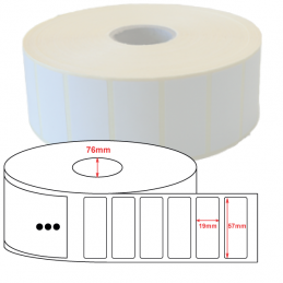 Etiquettes papier couché mat 57x19mm