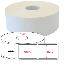Etiquettes papier velin 76x102mm