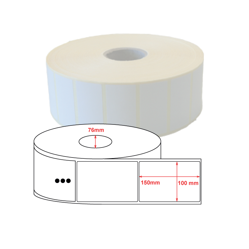 Etiquettes papier velin 100x150mm