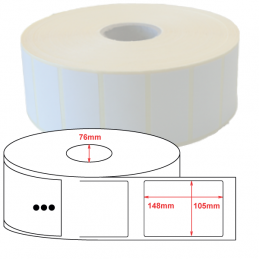 Etiquettes papier velin 105x148mm