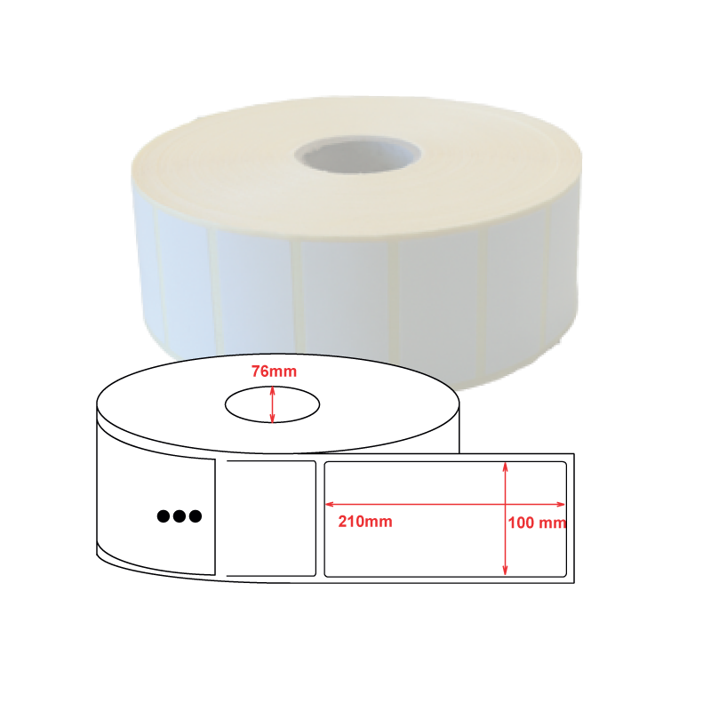 Etiquettes Thermique Eco 100x210mm