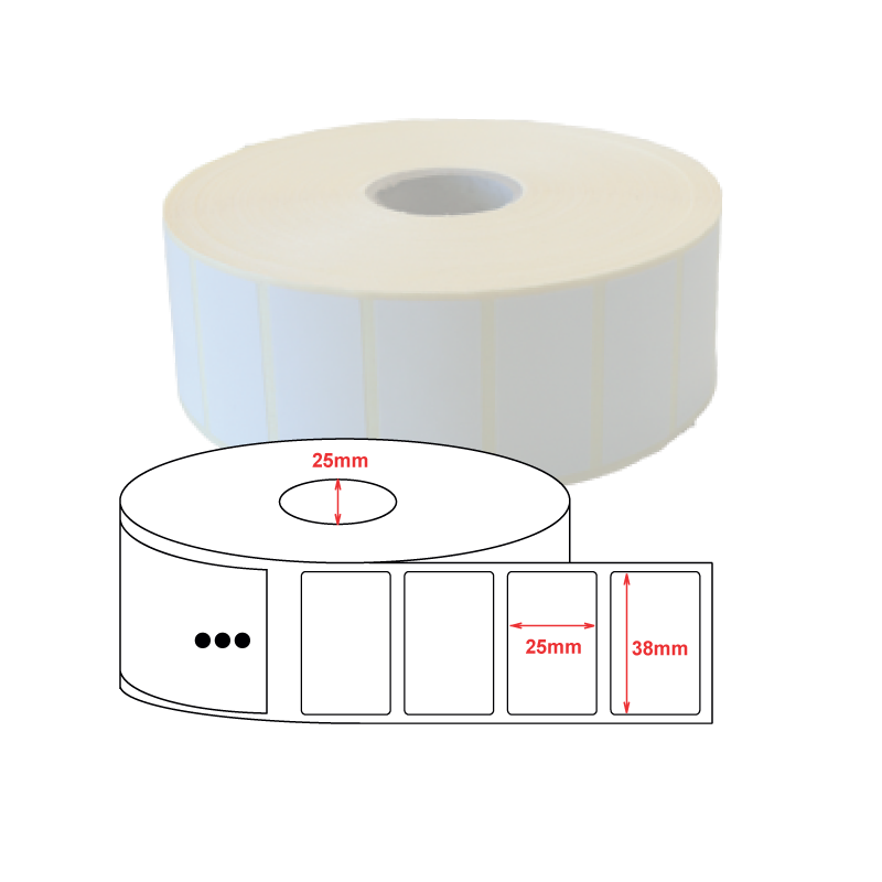 Etiquette Thermique Removable (Enlevable) Top 38x25mm