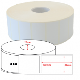 Etiquette Thermique Top 57x102mm