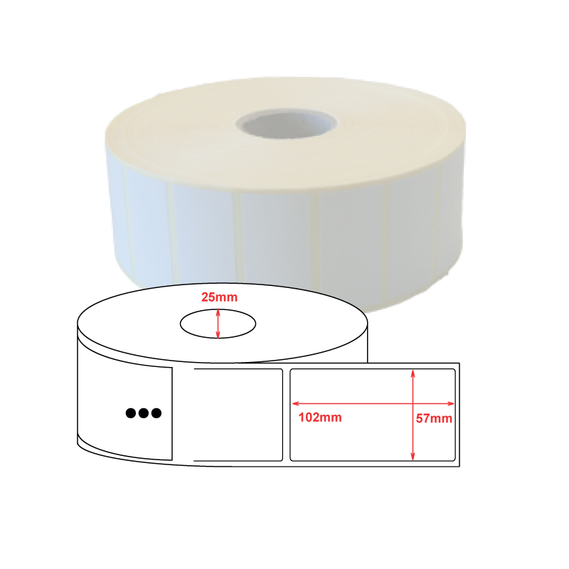 Etiquette Thermique Top 57x102mm