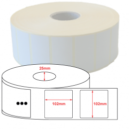 Etiquette Thermique Eco 102x102mm