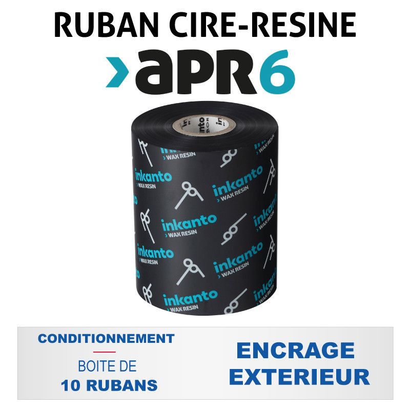 Ruban transfert thermique Citizen, cire/résine, 110 mm