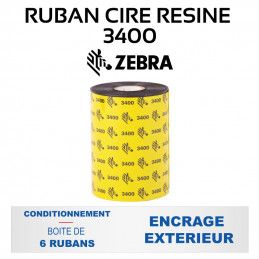 Ruban AG3 largeur 90mm Qualité Cire-Résine Toshiba longueur 400m