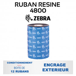 Ruban Résine 4800 pour imprimante ZEBRA