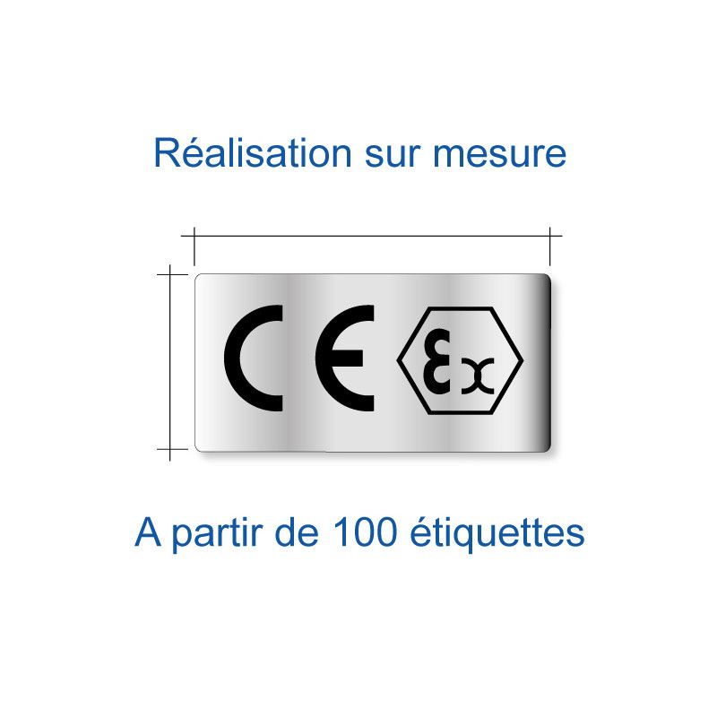 Etiquette CE sur mesure