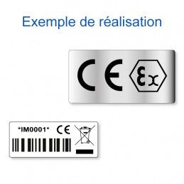 Etiquette CE exemple de réalisation sur mesure