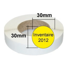 Etiquette d'inventaire 2012
