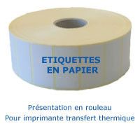 Étiquettes papier adhésif permanent