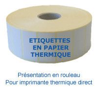 Etiquettes Thermique Direct adhésif permanent