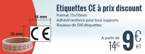 Etiquettes CE en rouleau