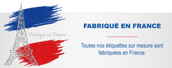 Etiquettes fabriquées en France